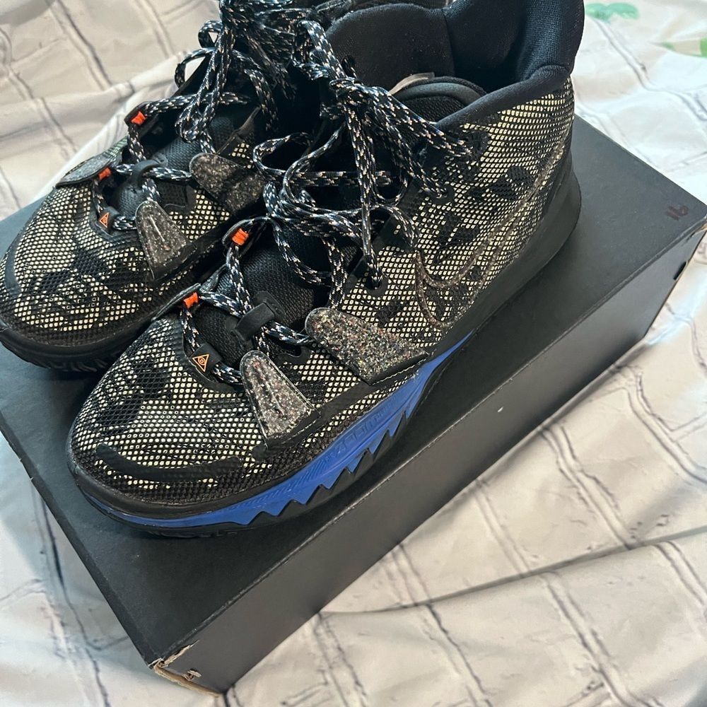 Nike Kyrie 7 Grind Black Camo Basketball Shoes Near Deadstock Size 9 Mens W/ Box
